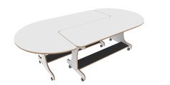 J-tafel dubbel 180 cm wit Tangara Groothandel voor de Kinderopvang Kinderdagverblijfinrichting